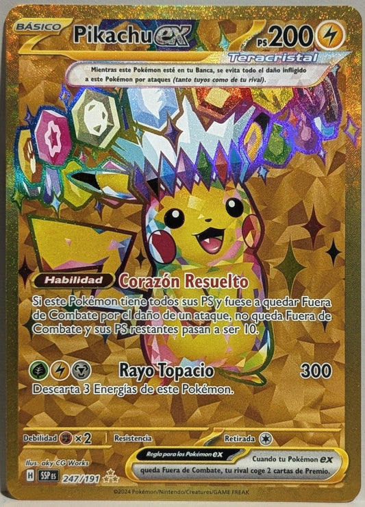 Carta Pikachu EX 247/191