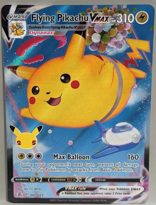 Carta Flying Pikachu VMAX 007/025