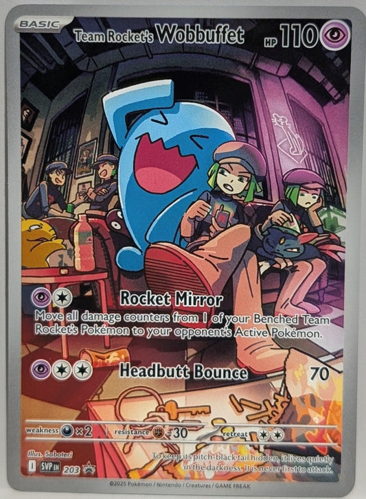 Carta Team's Rocket Wobbuffet 203 Promo